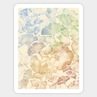 Ginkgo biloba Leaf Sticker